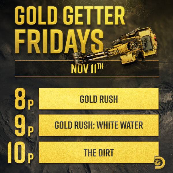 Gold Rush Schedule Graphic 11.11 1x1 02 Raw TV